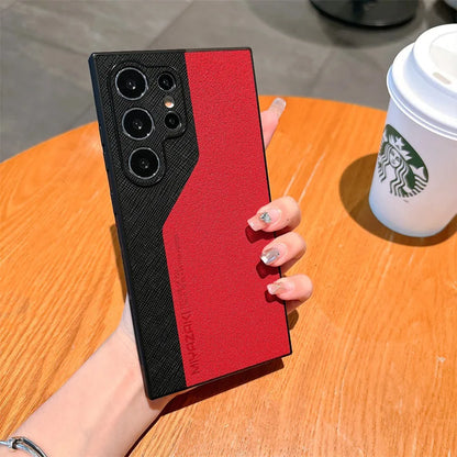Luxury Splicing Leather Texture Phone Case for Samsung Galaxy