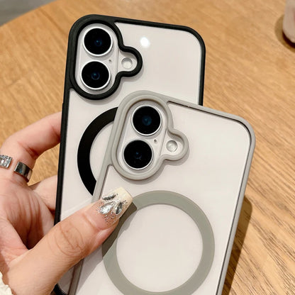 Luxury MagSafe Transparent iPhone Case