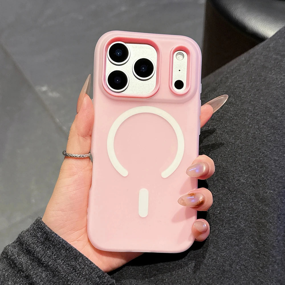 Original Candy Color 2IN1 For MagSafe Wireless Charging iPhone Case