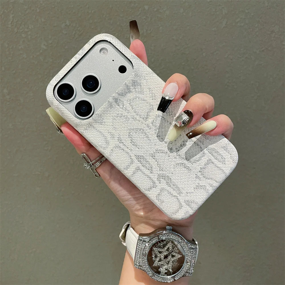 Luxury Classic Snake Leather iPhone Case
