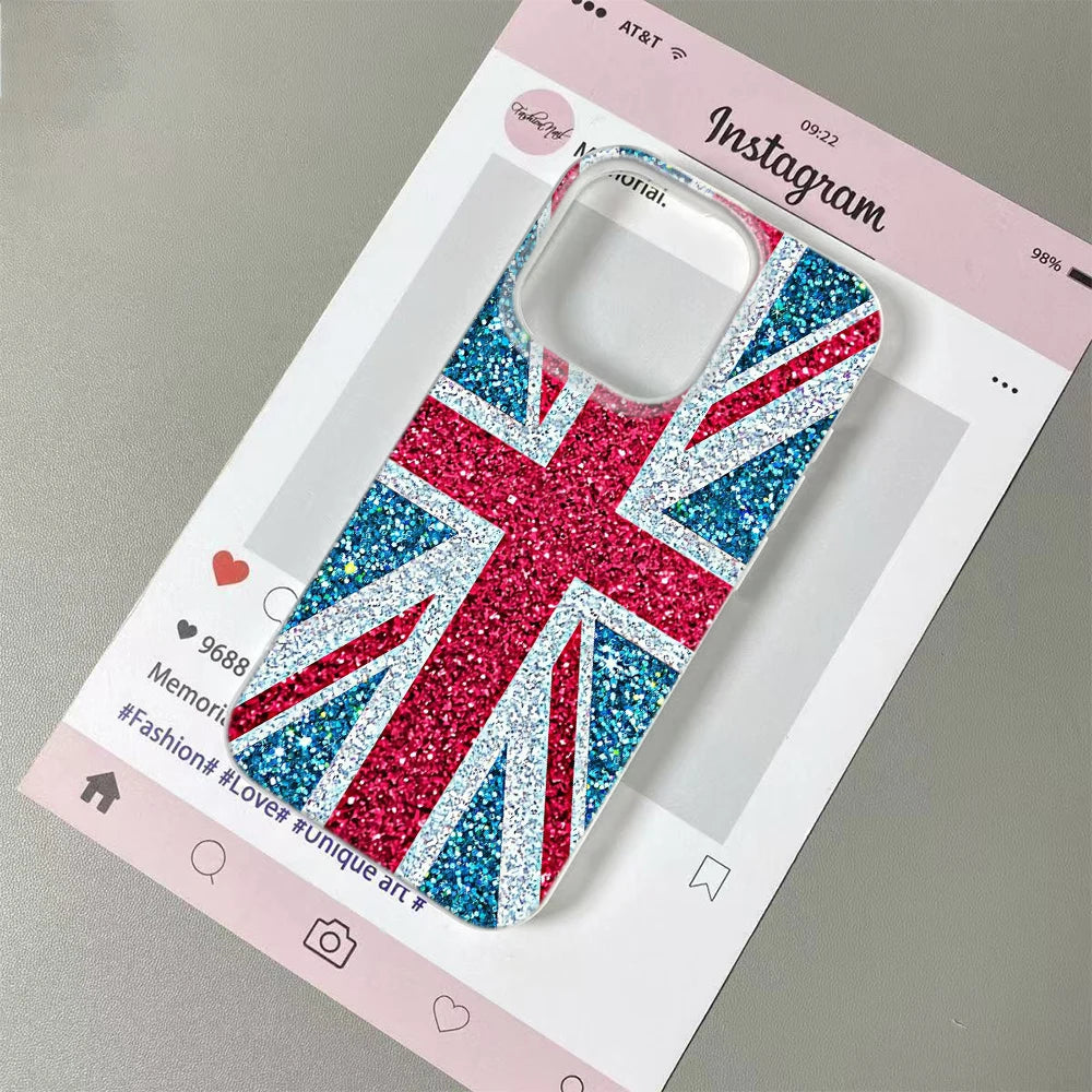 USA & UK Flag iPhone Case