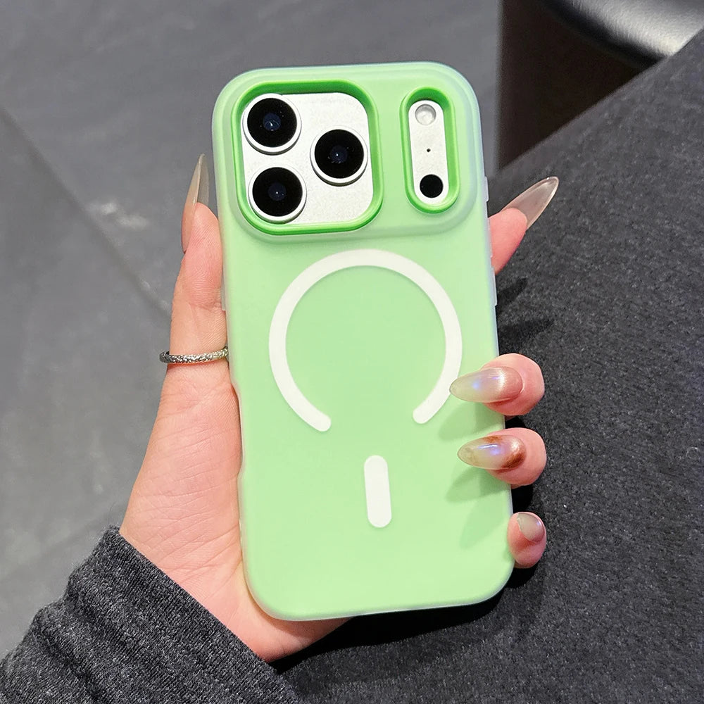 Original Candy Color 2IN1 For MagSafe Wireless Charging iPhone Case