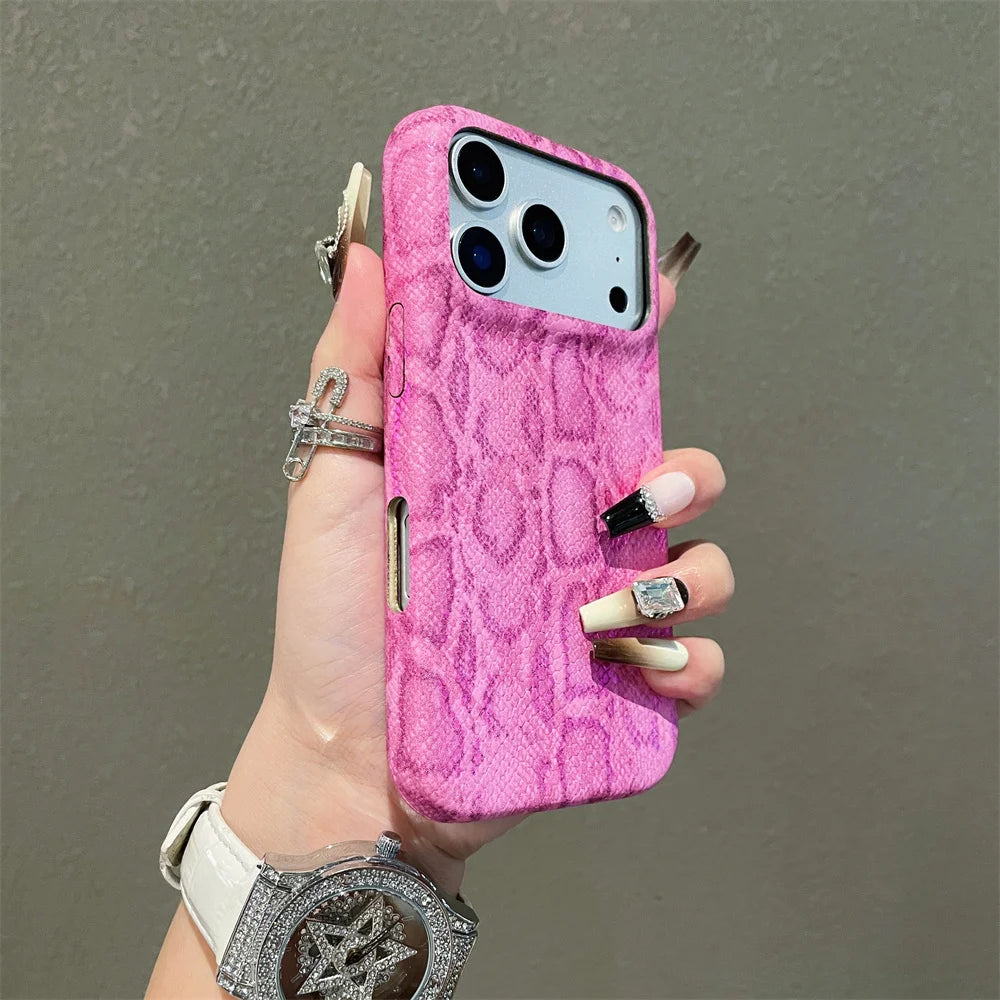 Luxury Classic Snake Leather iPhone Case