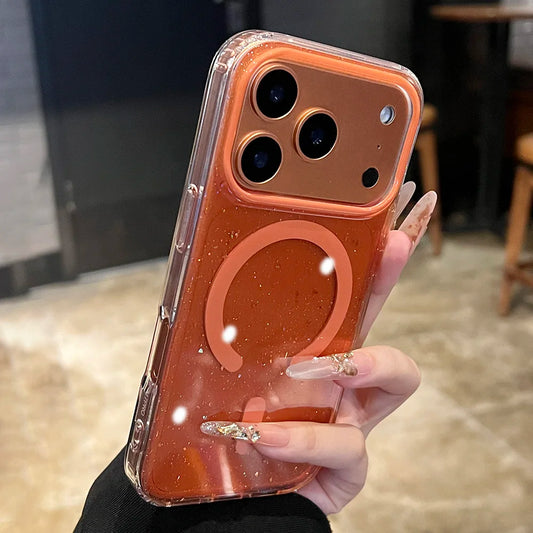 Jelly Glitter For MagSafe Wireless Charging Case For iPhone
