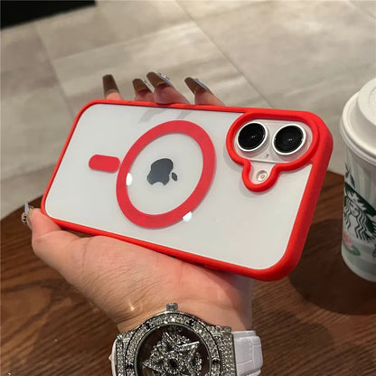 Luxury MagSafe Transparent iPhone Case