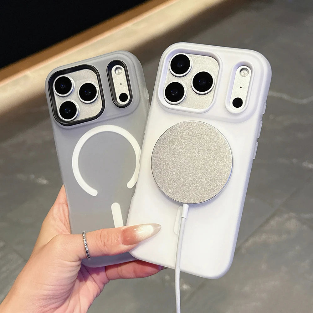 Original Candy Color 2IN1 For MagSafe Wireless Charging iPhone Case