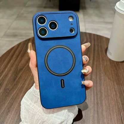 MagSafe Leather Shockproof Phone Cases For iPhone