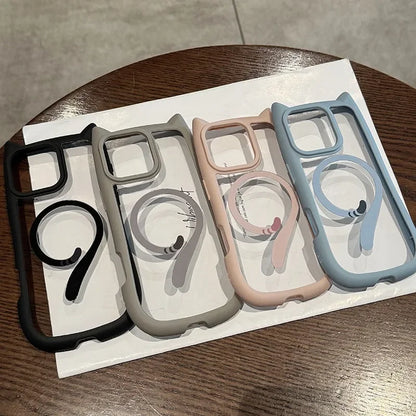 Cute Cat Ear Tail for MagSafe Case For iPhone