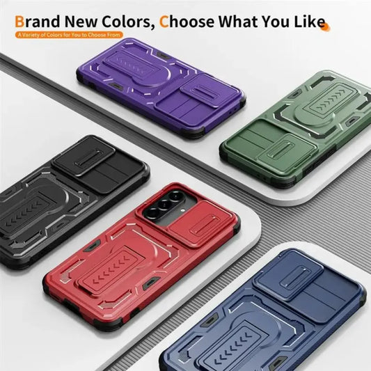 Folding Bracket Heavy Armor Case For Samsung Galaxy