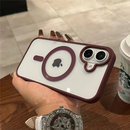 Luxury MagSafe Transparent iPhone Case