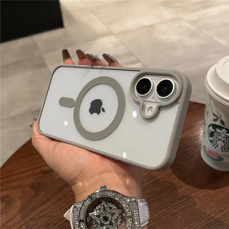 Luxury MagSafe Transparent iPhone Case