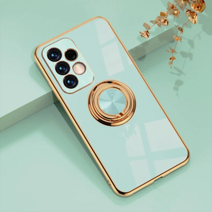Luxury Soft Gel Galaxy Case with Plated Ring Holder