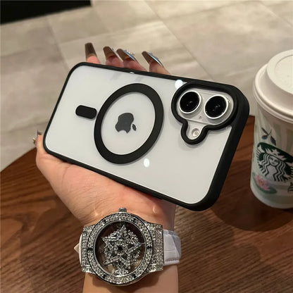 Luxury MagSafe Transparent iPhone Case