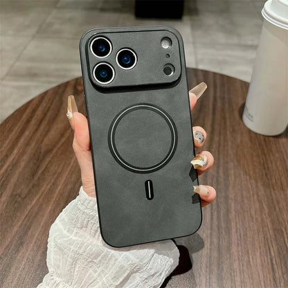 MagSafe Leather Shockproof Phone Cases For iPhone