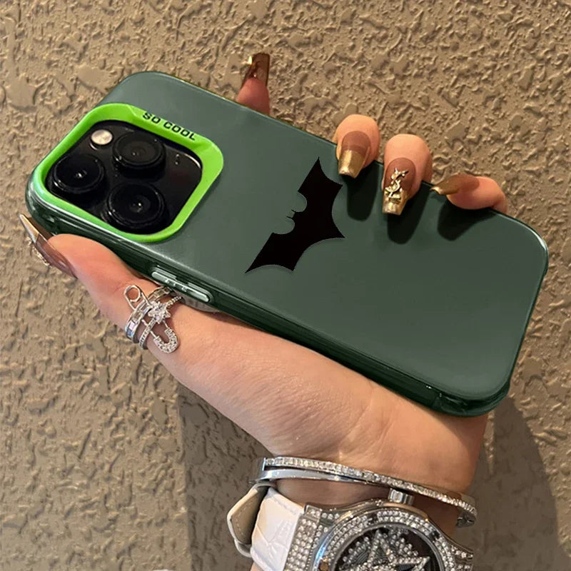 Luxury Marvel Batman's Spider-Man Plating Hard Case for iPhone