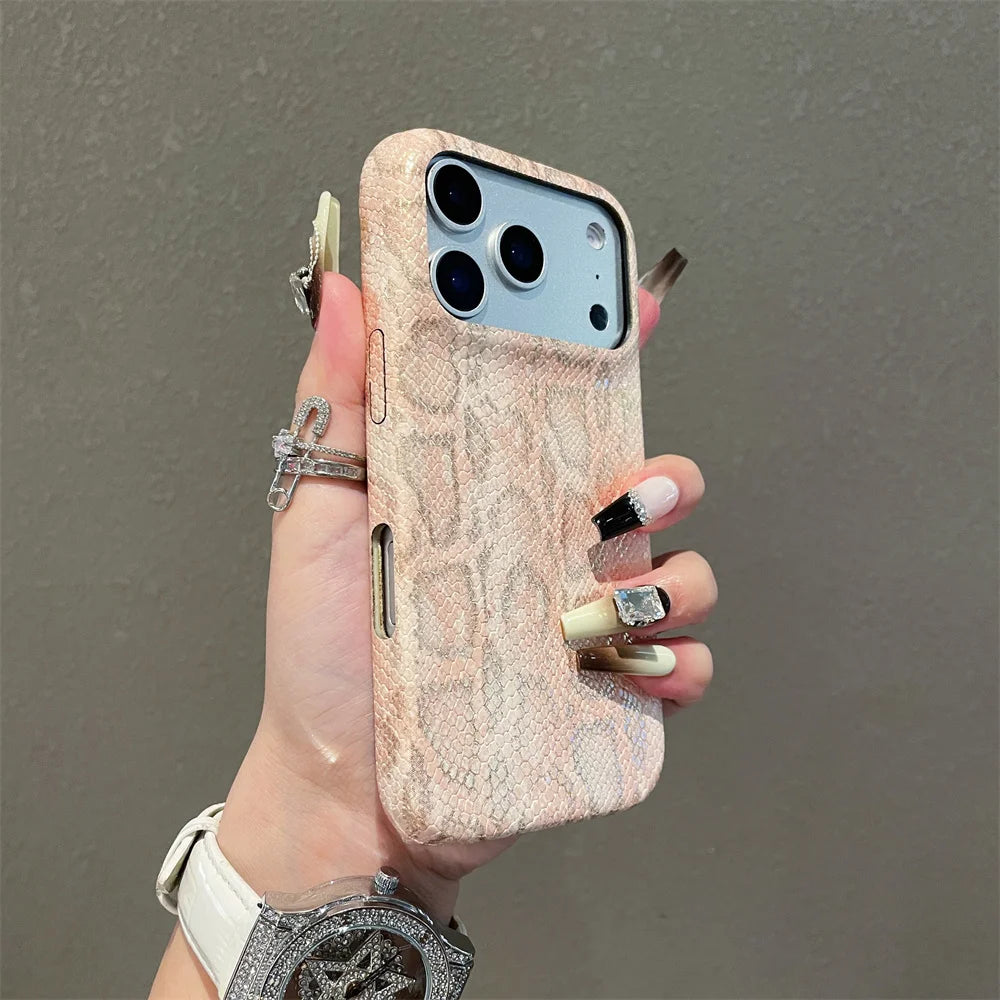 Luxury Classic Snake Leather iPhone Case