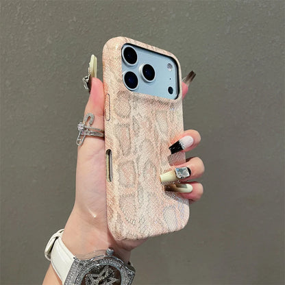 Luxury Classic Snake Leather iPhone Case