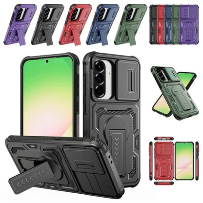 Folding Bracket Heavy Armor Case For Samsung Galaxy