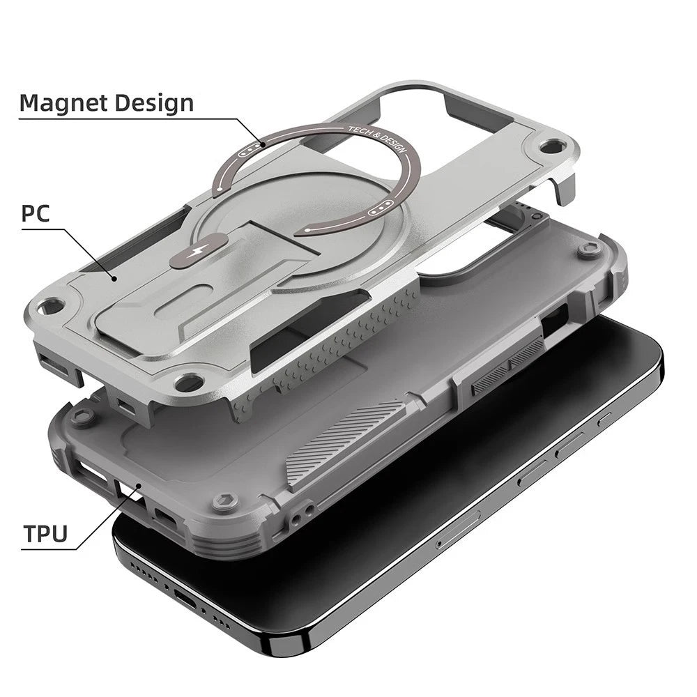 MagSafe Invisible Bracket Case For iPhone