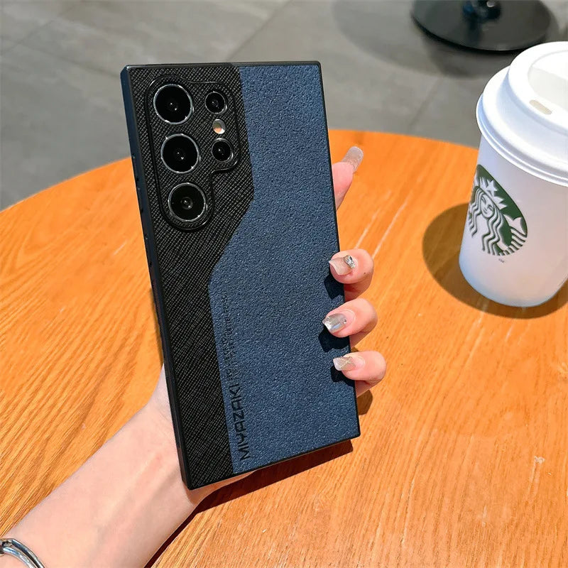 Luxury Splicing Leather Texture Phone Case for Samsung Galaxy