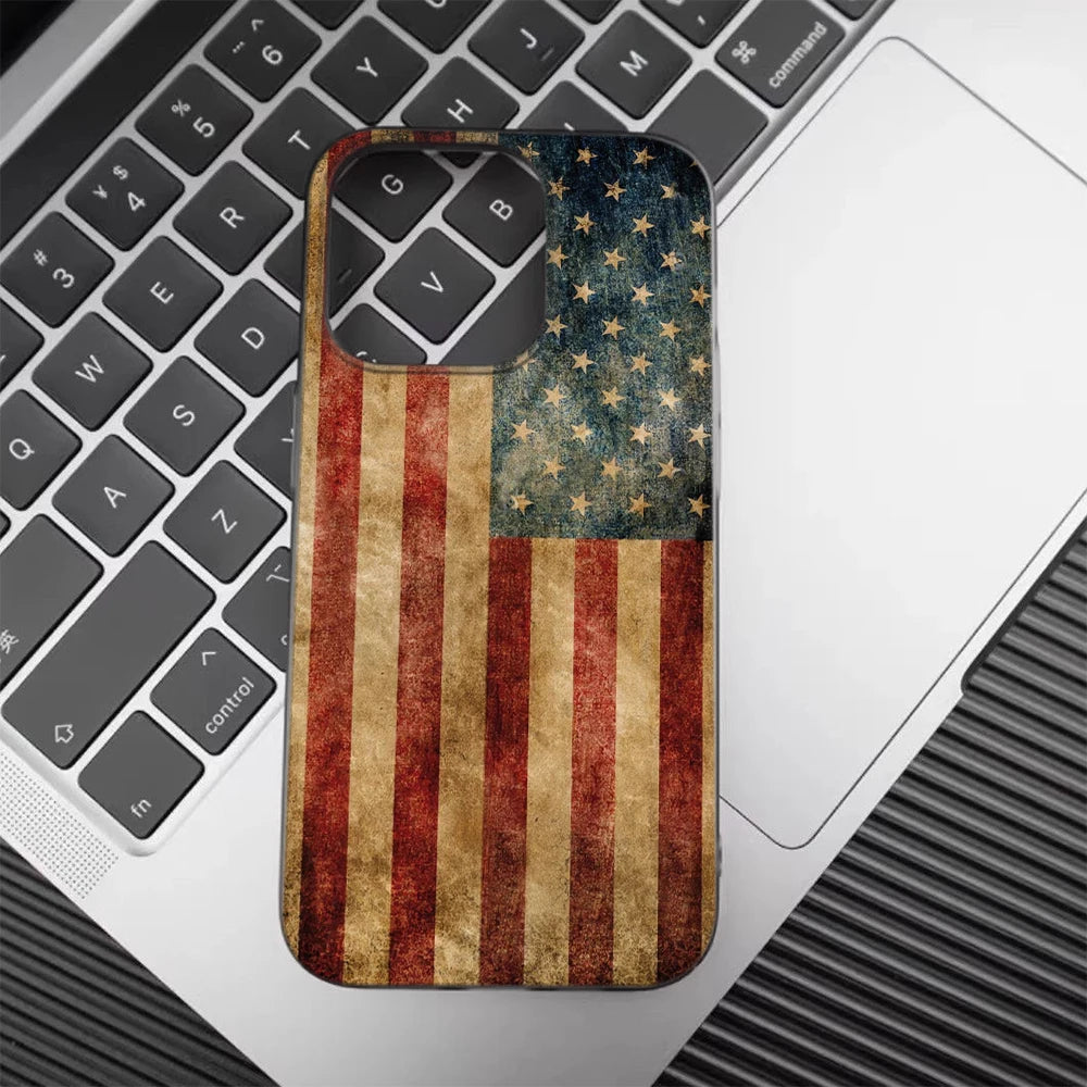 USA & UK Flag iPhone Case