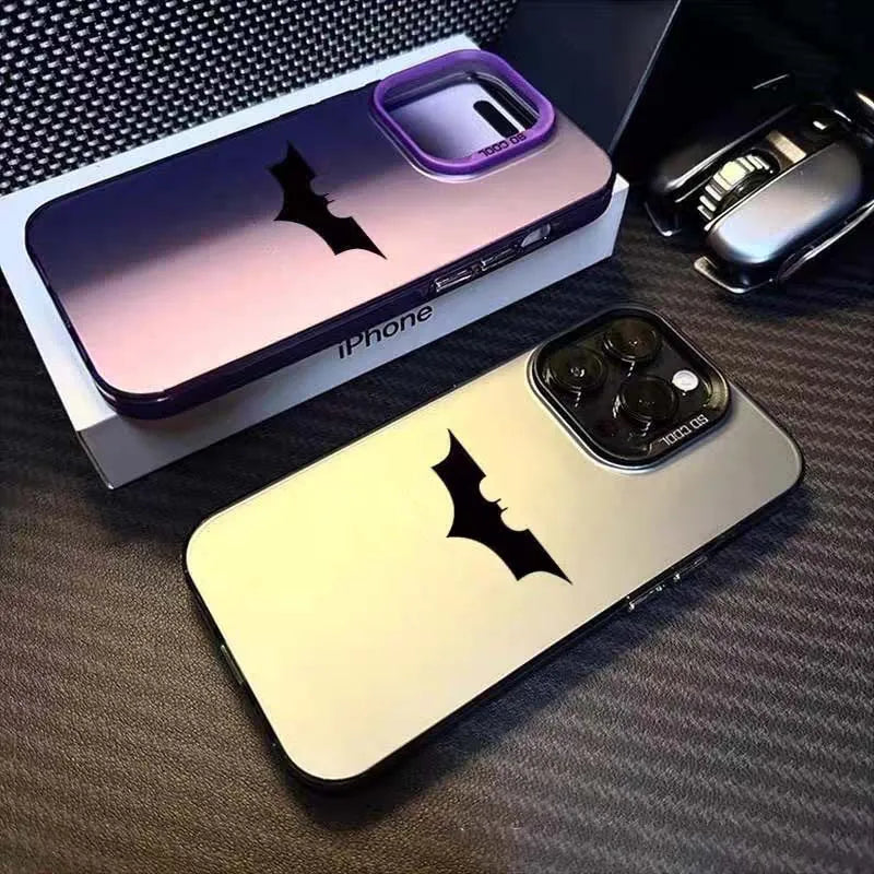 Luxury Marvel Batman's Spider-Man Plating Hard Case for iPhone
