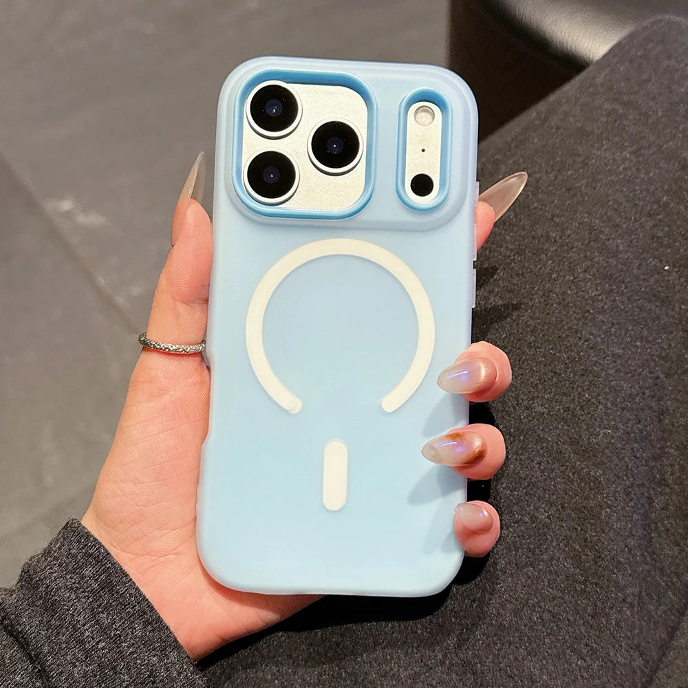 Original Candy Color 2IN1 For MagSafe Wireless Charging iPhone Case