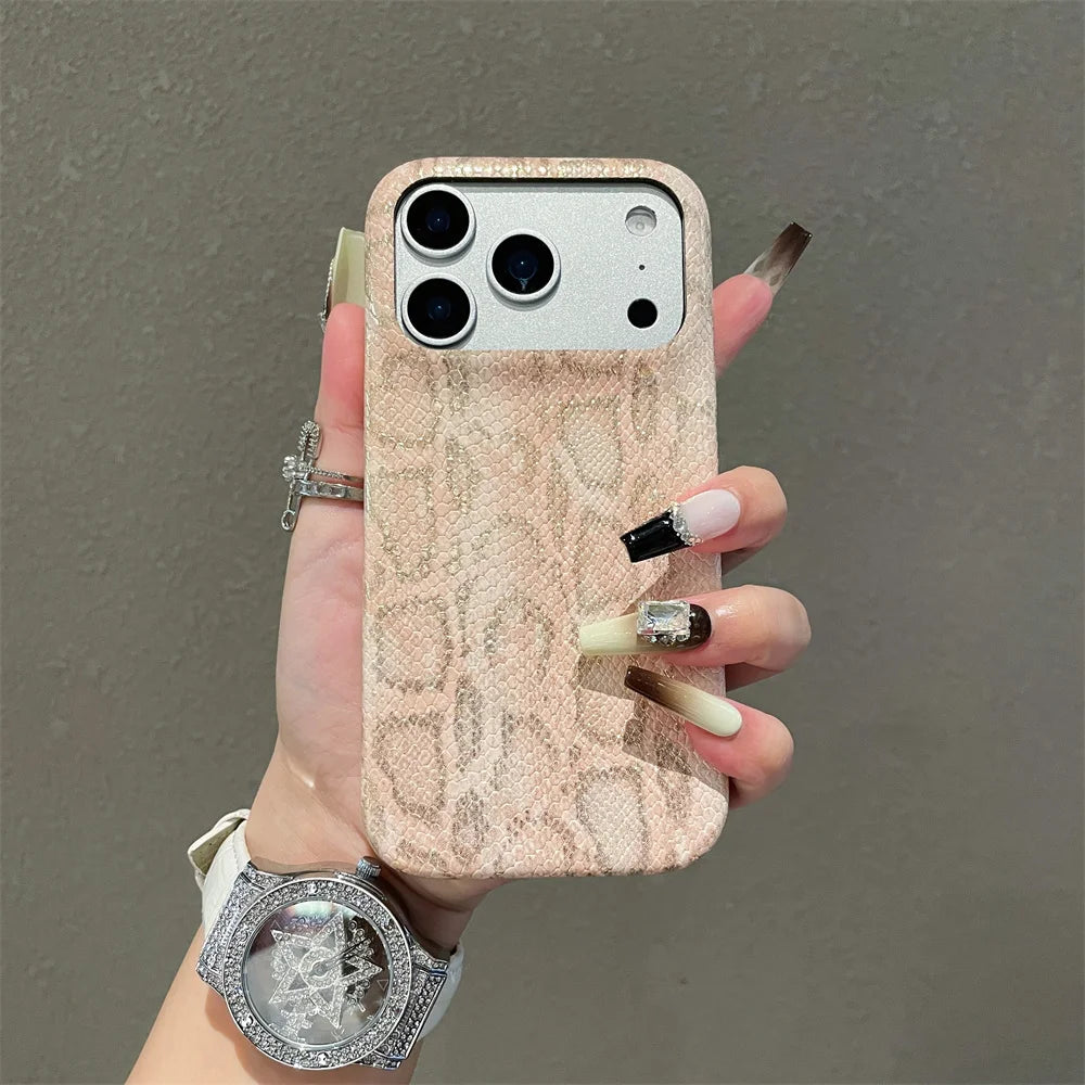Luxury Classic Snake Leather iPhone Case