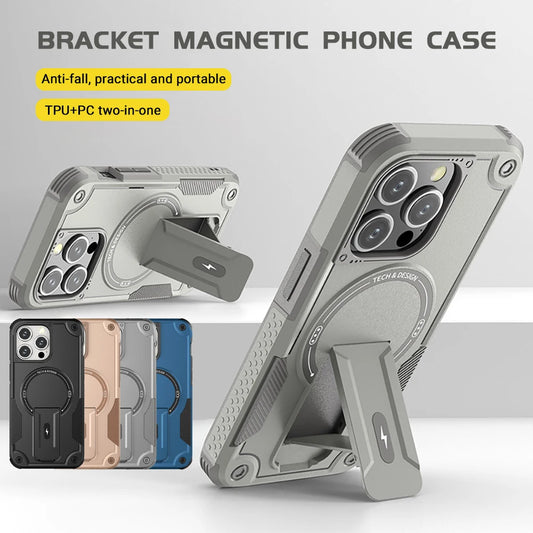 MagSafe Invisible Bracket Case For iPhone