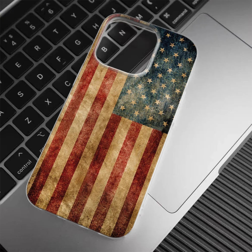 USA & UK Flag iPhone Case