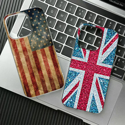 USA & UK Flag iPhone Case