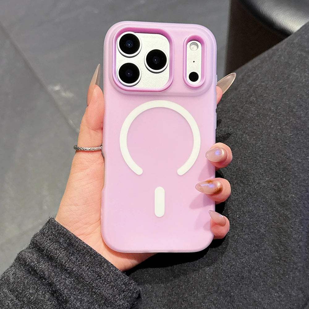 Original Candy Color 2IN1 For MagSafe Wireless Charging iPhone Case